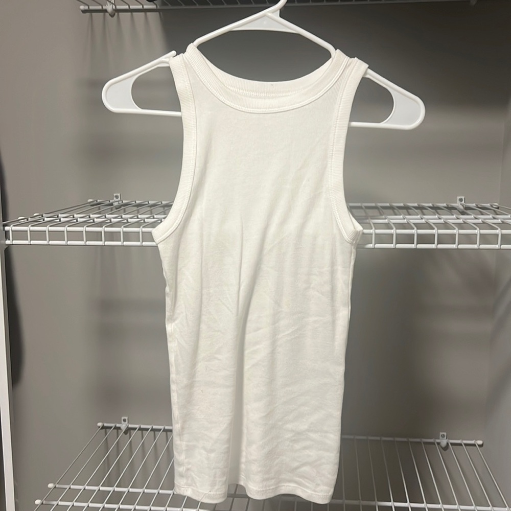 NWOT * A New Day White Ribbed Tank Top Size XS